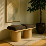 Pavilion - 2 Piece Modular Bench With Natural Base
