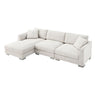 Modern Cloud Sectional Sofa L Shaped Luxury Couch Set With 2 Free Pillows 4 Seat With Oversized Chaise