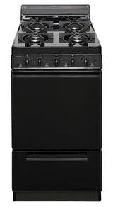 20 in. Freestanding Sealed Burner Gas Range in Black - (SHK100BP)
