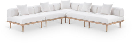 Laguna - 5 Piece 106.5" Upholstered Outdoor Patio Modular Sectional