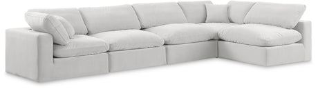 Comfy - 5 Piece Velvet Modular Sectional