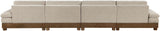 Turin - Chenille Fabric Upholstered Modular Sectional - Taupe