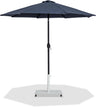 Fiji - Aluminum Patio Umbrella With Square White And Black Base
