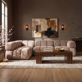 Orin - Fabric Velvet 4 Piece Modular Sectional