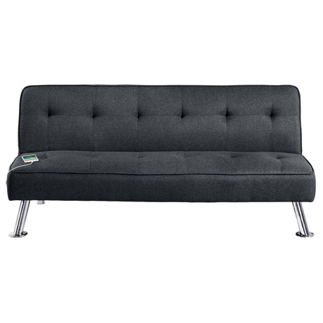 Tufted Sofa With USB Port For Living Room