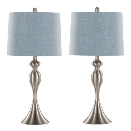 Ashland - 27" Metal Table Lamp (Set of 2) - Brushed Nickel