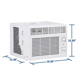 GE 5,000 BTU Mechanical Window Air Conditioner, 115V, Small Rooms up to 150 sq. ft., White
