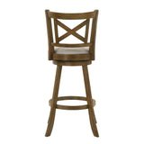 Kodi - Modern Farmhouse Swivel Wood Bar Height Kitchen Bar Stool