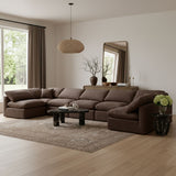 Indulge - Velvet 7 Piece Modular U-Shaped Sectional