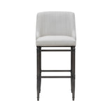 Marvin - Steel Frame Faux Leather Upholstered Bar Height Barstool