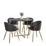 Cosmo - Claire Contemporary/Glam 5 Piece Dining Room Set