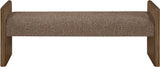 Hickory - Fabric Upholstered Bench - Brown Frame