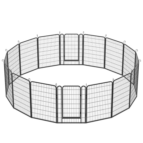 Heavy Duty Metal Playpen With Door, Dog Fence Pet Exercise Pen For Outdoor, Indoor