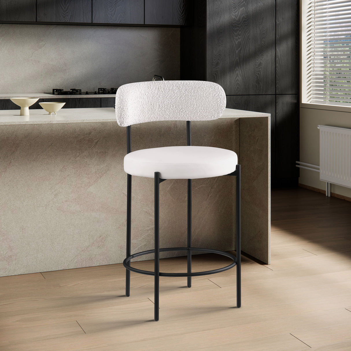 Beacon - Faux Leather Stool (Set of 2)