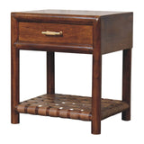 T Bar Nightstand - Dark Brown