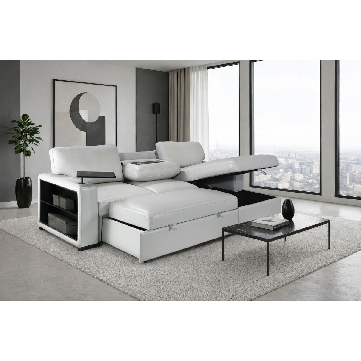 Tracey - Sofabed With Pullout - Silver