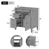 Bathroom Vanity With 2 Drawers And Tip-Out Drawer, Storage Cabinet