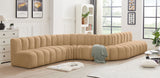 Arc - Velvet 8 Piece Curved Modular Sofa