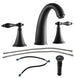 Elegant 2 Handle Widespread Bathroom Faucet With Pop Up Drain And Water Supply Lines