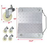 Heavy Duty Car Dolly Set, 6000Lbs Capacity, Metal Construction - Gray