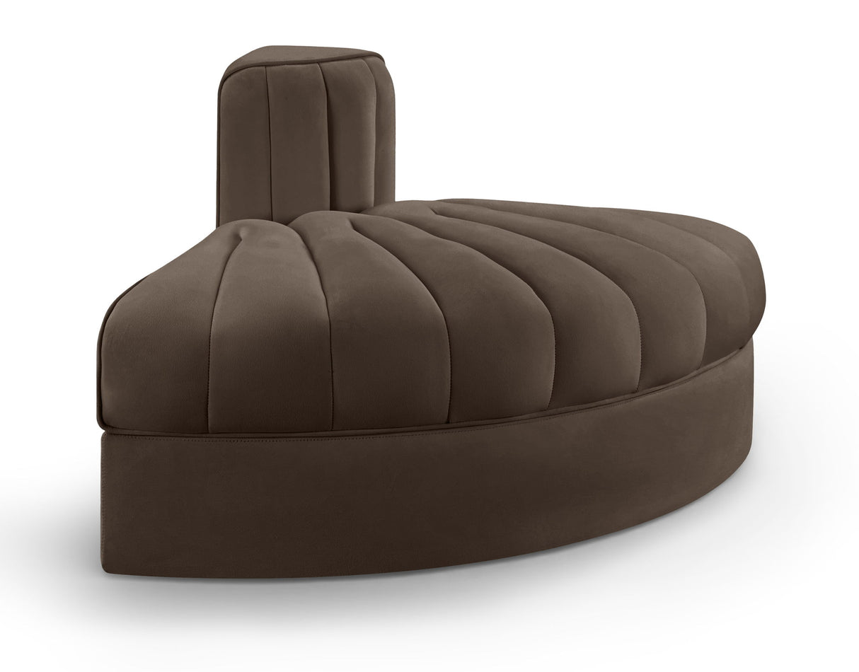Rummi - Velvet Performance Fabric Upholstered Modular Chair