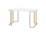 Estie - Vanity Desk Same 93102) - White & Gold