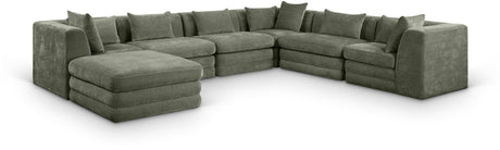 Stellar - 7 Piece Chenille Fabric Upholstered Modular Sectional