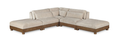 Turin - Fabric Upholstered Modular Sectional - Taupe
