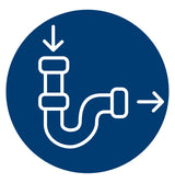 GE 1/3 HP Continuous Feed Garbage Disposer with Power Cord - GFC365W