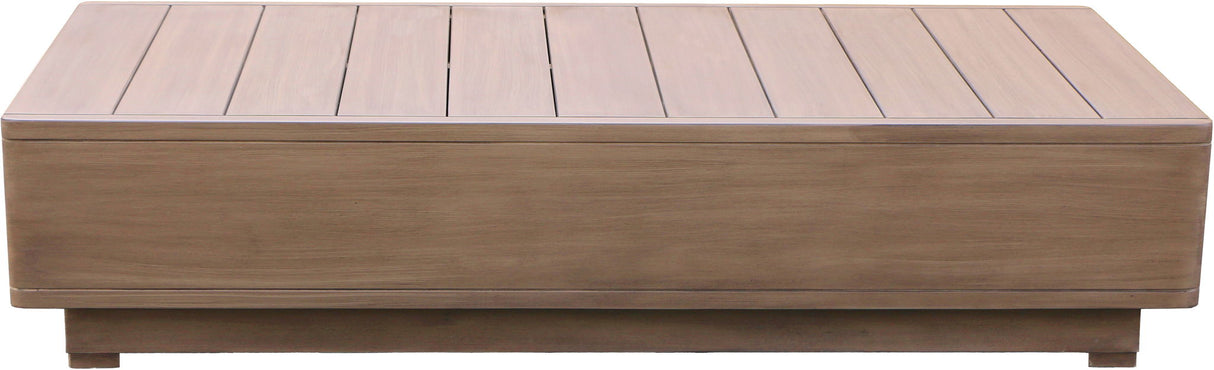 Solace - Acacia Wood Outdoor Patio Coffee Table - Natural