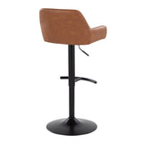 Daniella - Adjustable Barstool With Swivel - Black Metal (Set of 2)