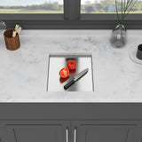 Modern Undermount Bar Sink With Folding Faucet
