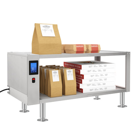 Two-Shelve Commercial Take Out Warmer Cabinet with Touch Screen in Stainless-Steel, UL and NSF Listed (KM-WSC-T2)
