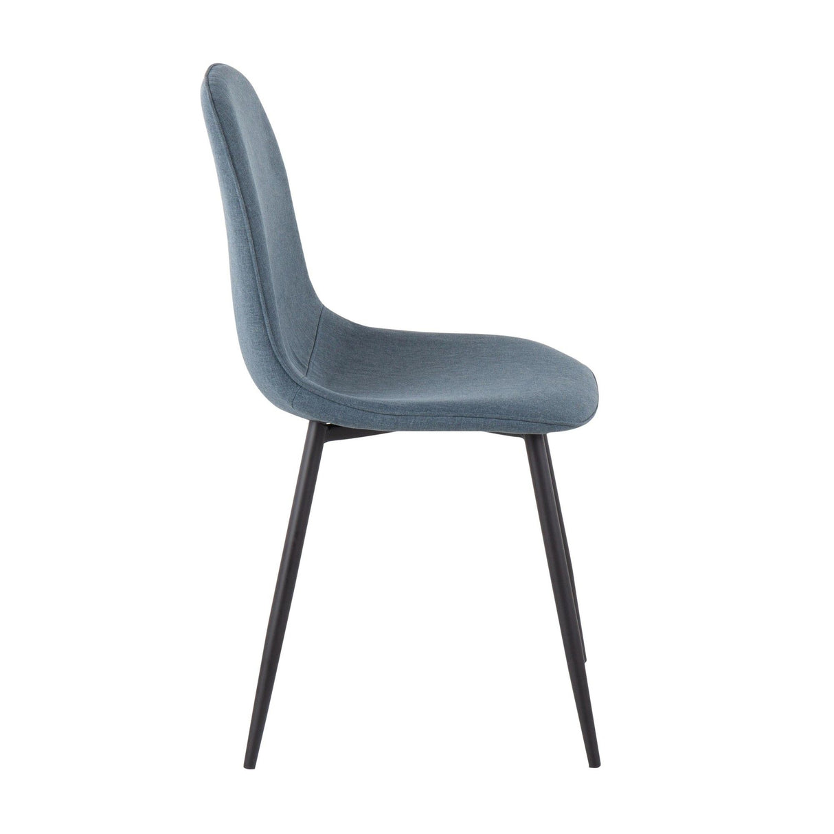 Pebble - Contemporary Chair (Set of 2) - Black Steel