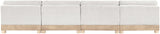 Turin - Chenille Fabric Upholstered Modular Sectional - White