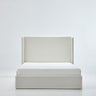 Carmen - Minimalist Upholstered Wingback Bed Frame With High Headboard