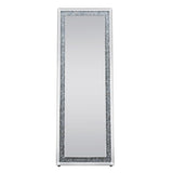 Noralie - 63" X 22" Floor Mirror - Mirrored & Faux Diamonds
