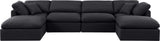 Indulge - Linen 6 Piece Modular Double Chaise Sectional
