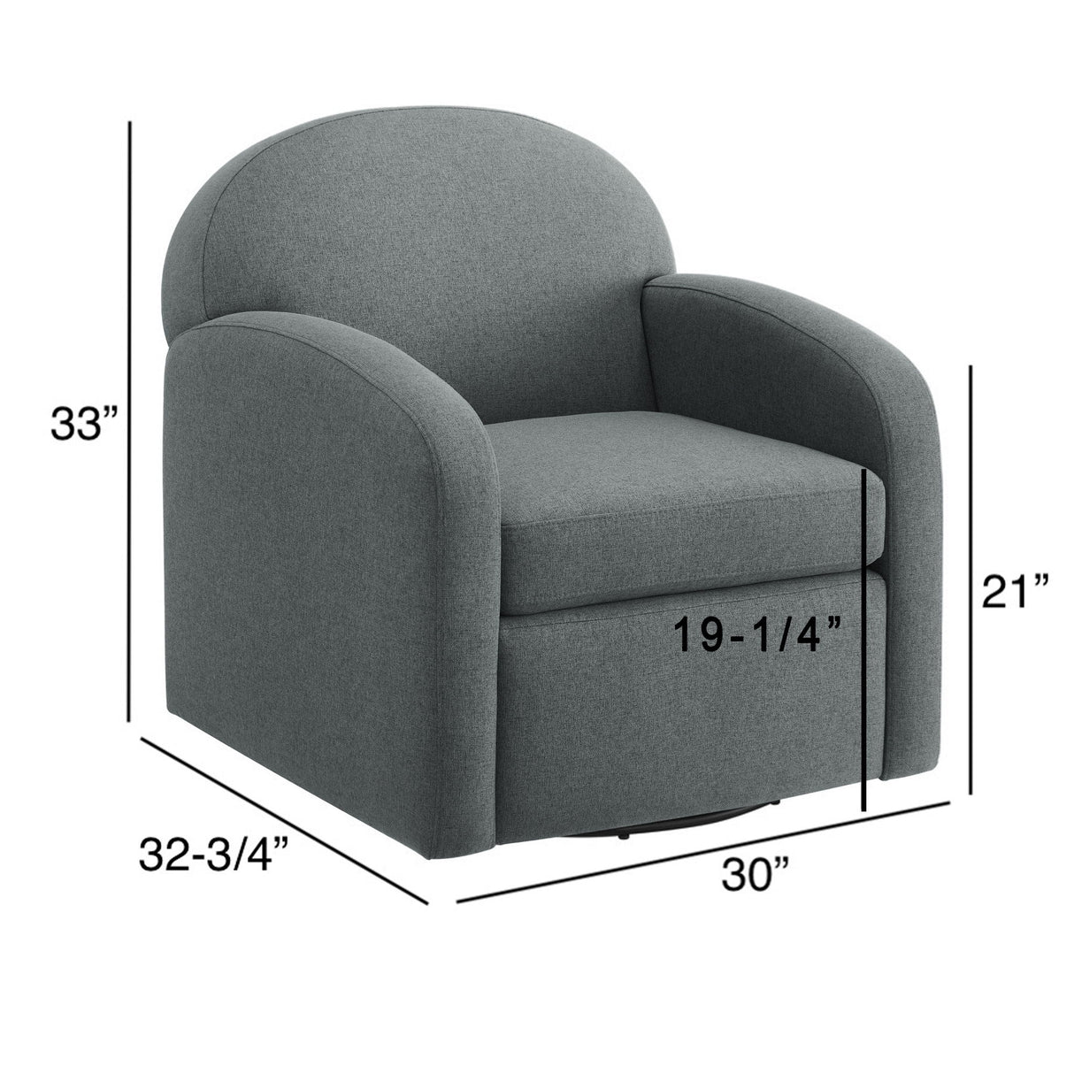 Eddie - Modern Swivel Chair With 360 Degree Functionality