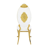 Fallon - Side Chair (Set of 2) - White Velvet & Mirrored Gold