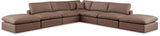 Comfy - 7 Piece Faux Leather Modular Corner Sectional