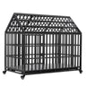 Heavy Duty Dog Crate Lockable Wheels