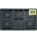 GE JGP3036DLBB - 36 in. 5-Burner Natural Gas Cooktop with Simmer Burner & Power Burner - Black