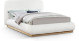 Rigby - Linen Bed With Natural Base