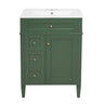 Bathroom Vanity With Top Sink, Storage Cabinet With 2 Drawers And Tip-Out Drawer