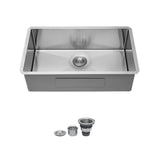 Undermount Stainless Steel Kitchen Sink, Deep Single Bowl Basin