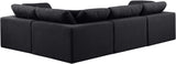 Comfy - 4 Piece Linen Fabric Modular Sectional