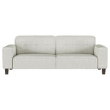 Deerhurst - Upholstered Track Arm Tufted Sofa - Greige