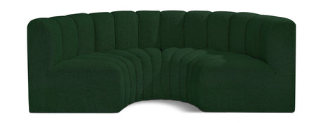 Arc - Boucle Fabric 4 Piece U-Shaped Modular Sofa