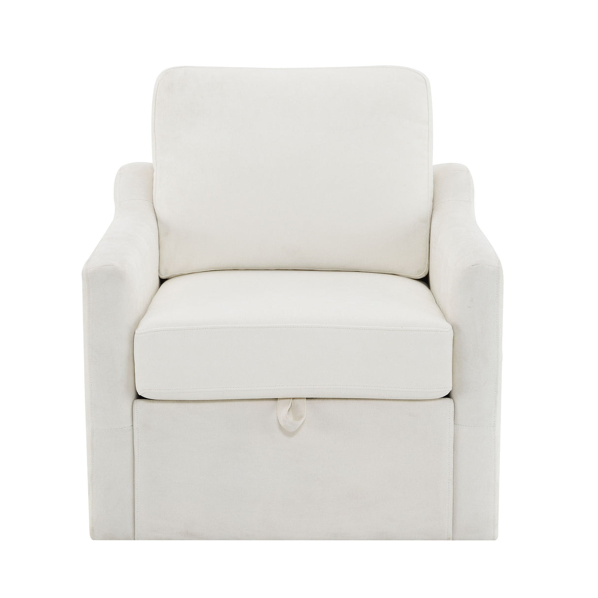 Swivel Arm Chair With USB Type-C Charging And Book Pocket